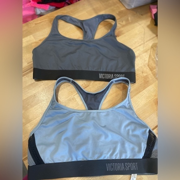 Victoria's Secret Victoria Sport Player Sports Bra Gray Black Womens L - Picture 3 of 6